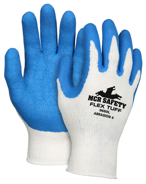 NXG® Work Gloves with 10 Gauge Cotton/Polyester Shell and Latex Dipped Palm - Spill Control